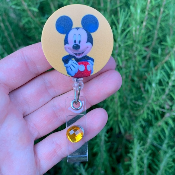 Disney Accessories Disney Mickey Mouse Badge Holder Poshmark